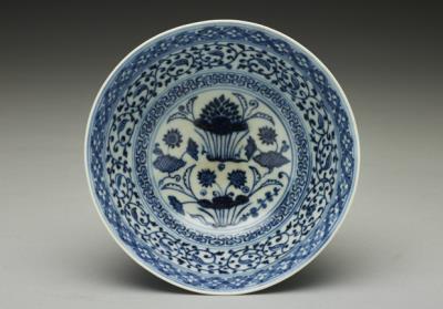 图片[2]-Bowl with lotus pawn decoration in underglaze blue, Ming dynasty, Yongle reign (1403-1424)-China Archive